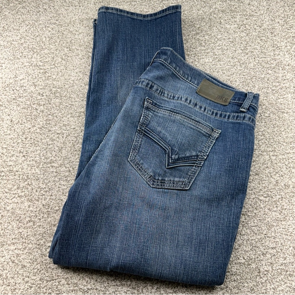 Men’s BKE Nolan Medium Wash Blue Straight Leg Jeans Size 38x30 (38S) ABP2702‎